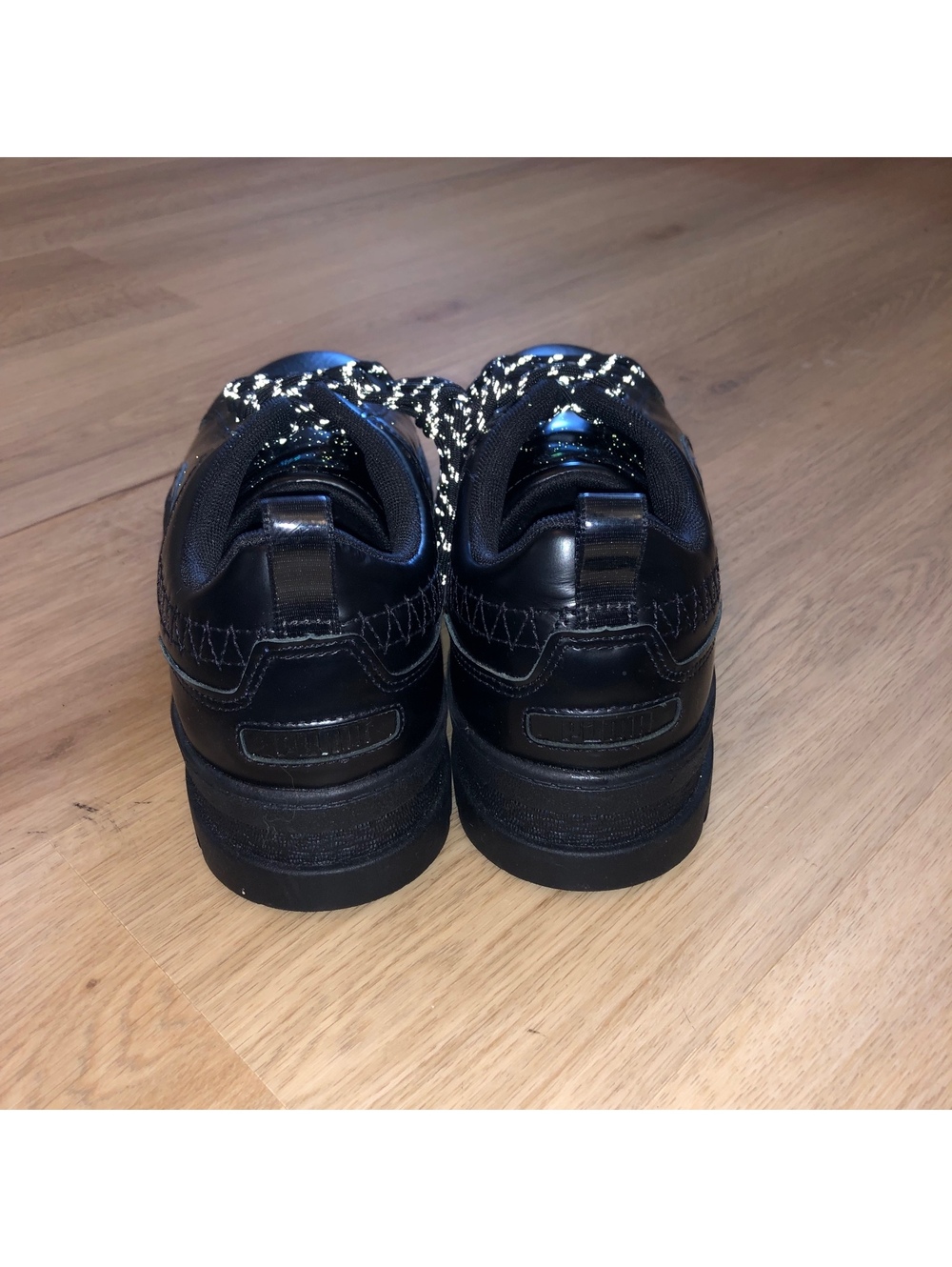 DUA LIPA PUMA x MAYZE FLUTUR BLACK PLATFORM COLLAB SNEAKERS WOMENS SIZE 10 NEW - Picture 3 of 8